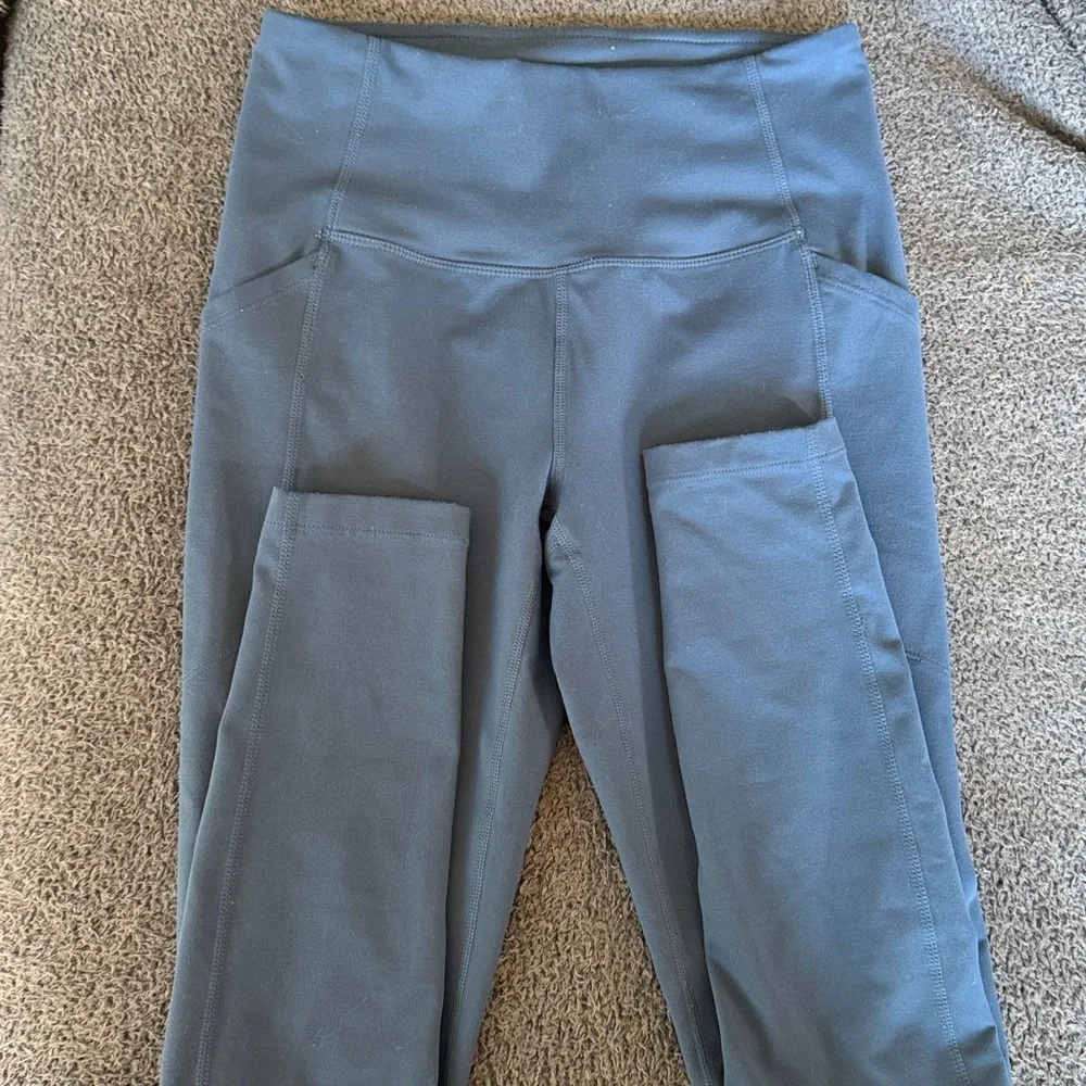 Zella Recycled Live In Pocket Leggings, navy denim, small - Picture 2 of 5